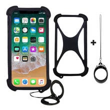 Macio silicone caso para doogee homtom r17 5.72 "pára-choques anel de dedo suporte do telefone suporte para doogee n20 pro 6.3" caso universal 2024 - compre barato