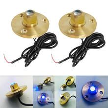 2Pcs Brass Boat Drain plug LED light Garboard Yacht Underwater Light Lamp 2024 - buy cheap