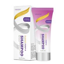 Champú tonificador para el cabello, tinte para el cabello de 100ml, color rubio, Morado, Amarillo, Morado, gris y plateado 2024 - compra barato