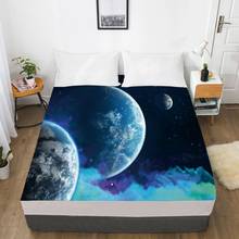 Sábanas 3D HD para cama de banda elástica, 1 unidad, Sábana bajera de 160x20 0/200x200, Funda de colchón, ropa de cama, ropa de cama, tierra hermosa 2024 - compra barato