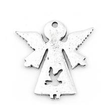 DoreenBeads Zinc Based Alloy Charms Angel Silver Color Bird Jewelry DIY Findings Accessories Components Charms, 10 PCs 2024 - buy cheap