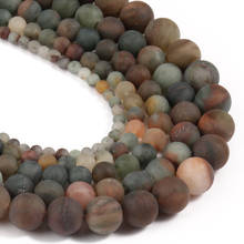 Natural Stone Matte Green Rutilated Quartz Beads for Jewelry Making DIY Handmade Bracelet Necklace Accessories 4-10mm Wholesale 2024 - buy cheap