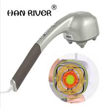Senior 4 heads massager stick electric massager cervical spine Multi-function full-body vibratory massage hammer with neck waist 2024 - buy cheap