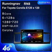 Автомагнитола Runningnav для Toyota Corolla E120 e 120, мультимедийный видеоплеер на платформе Android с GPS-навигацией и радио 2024 - купить недорого