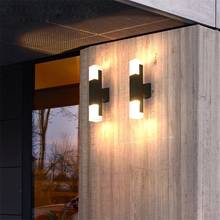 LED Outdoor Waterproof Wall Lights Aluminum Wall Lamp Crystal Indoor Wall Decorate Lighting Garden Porch Light Fixture 2024 - buy cheap