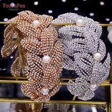 YouLaPan HP366 Luxury Bridal Headband Handmade Rhinestone Headwear Bridal Tiaras Earring Hair Jewelry Set Wedding Accessories 2024 - buy cheap