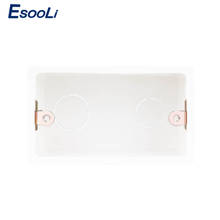 Esooli External Mounting Box 107mm*62mm*43mm Back Cassette for 146Type Wall Light Switches and Sockets Wiring Box 2024 - buy cheap