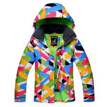 Chaqueta de esquí para mujer, abrigo impermeable de alta calidad, a prueba de viento, para esquí, Snowboard, lluvia 2024 - compra barato