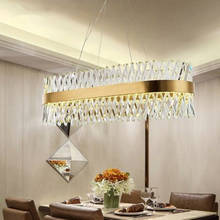 Light luxury crystal chandelier personality creative villa atmosphere post modern minimalist bedroom living room lamps 2024 - buy cheap