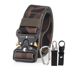 3pcs Nylon Tactical Belt Men's multifunctional Outdoor Training Military Belt Metal Buckle Battle Sports Army Hunting Belt 2020 2024 - buy cheap