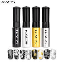 KADS Nail Art Stamping Polish 1 Bottle White Black Gold Stamping Nail Lacquer of Acrylic Paint Tool Beauty Decoration Vernish 2024 - buy cheap
