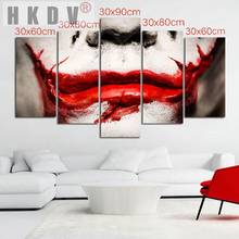 HKDV Abstract Joker Mouth Pictures Canvas Spray Painting Combined Modern Wall Art For Living Room Posters Prints Hoom Decor 2024 - buy cheap