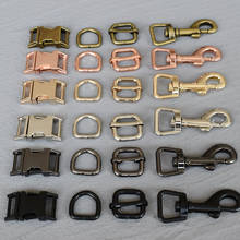 1 set 15mm metal buckle adjust buckle D ring dog clasp plated metal buckle safety clasp DIY collar leash sewing accessories 2024 - buy cheap