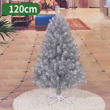 Árvore de natal artificiais prata 120cm, decorações de natal para casa, ornamentos de natal 2024 - compre barato