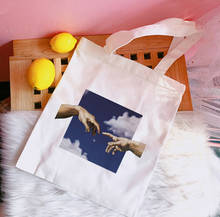 Women Shoulder Shoper Bags Harajuku Chic Bag Harajuku Cool Graphic Ladies Handbags Canvas Tote Bag Ulzzang Kawaii 2024 - buy cheap