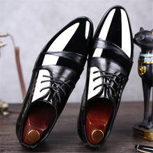 Zapatos de vestir de negocios para hombre, calzado elegante Formal de boda, Oxford, para oficina, planos, color negro, 2019 2024 - compra barato