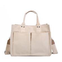 Fashion Canvas Women Bag Large Capacity Women Handbags Brand Designer Casual Female Tote Bag Zipper Women Shoulder Bag S2414 2024 - buy cheap