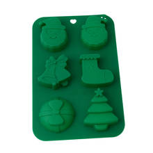 Cake Decorating Tools Silicone Mold Cake Mold Christmas Santa Claus Elk Sugar Paste Fondant Cake Tools 2024 - buy cheap