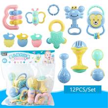 12Pcs/Set Baby Rattle Toys 0-12 Months Jouet Bebe Cartoon Hand Grip Soft Rattles Shaker Teether Infant Newborn Educational Toys 2024 - buy cheap