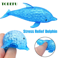 TOBEFU Spongy Dolphin Bead Stress Ball Toy Squeezable Stress Relief Toy Funny Anti-stress Squishy Fidget Reliver Stress Vent Toy 2024 - buy cheap