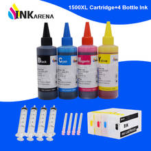 Inkarena 400ml garrafa tinta corante + PGI-1500 xl impressora cartucho de tinta para canon pgi1500 maxify mb2050 mb2150 mb2350 mb2750 4 cor 2024 - compre barato