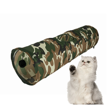 3 Holes Camouflage Cat Tunnel Cat Toys Collapsible Cat Tunnel Toy Pet Play Tube for Rabbits Kittens Ferrets Dogs 2024 - buy cheap