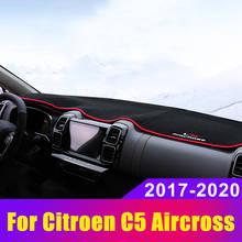 Для Citroen C5 Aircross 2017 2018 2019 2020 приборной панели автомобиля крышка коврик козырек от солнца Pad инструмент Панель Ковры Анти-УФ аксессуары 2024 - купить недорого