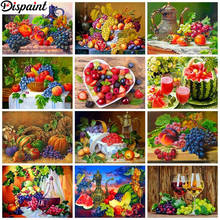 Pintura de diamante descartável kit de pintura faça você mesmo em ponto cruz "paisagem da fruta" 5d bordado de diamante decoração de casa 2024 - compre barato