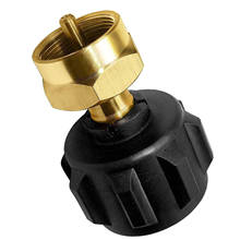 Adaptador de repuesto de propano Qcc1 a Pol, Conector de cobre, acoplador de válvula de tanque de cilindro de Gas, Conector de adaptador de suplemento al aire libre, 1 ud. 2024 - compra barato