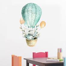Adesivo de parede de balão de coelho, para decoração de sala de estar, quarto, adesivo de parede para quartos infantis, imperdível 2024 - compre barato