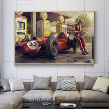 Abstract Graffiti Racing Car Driver Canvas Paintings on The Wall Art Posters for Living Room Wall Art Pictures Home Decoration 2024 - buy cheap