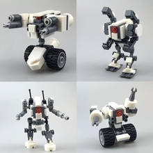 Design original mecha guerreiro blocos de construção brinquedos para crianças 7.5cm armadura robôs anime figura modelo figura ação blocos bonecas 2024 - compre barato