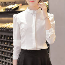 2020 Spring New Women Blouse Shirt Long Sleeve Slim Casual Tops Korean Lady Office OL Style White Shirt Blusas 2024 - buy cheap