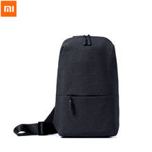 Xiaomi mochila original, urbana, mochila de peito para homens, mulheres, tamanho pequeno, tipo de ombro unissex com capacidade de 4l, bolsa escolar para tablet 2024 - compre barato