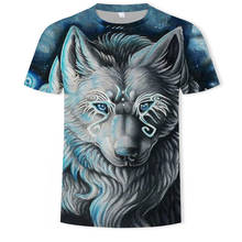 2019 Men's New Summer Personalized T-Shirt Wolf Print T Shirt Men 3D Tshirt Novelty Animal Tops T-Shirts Male Short Sleeve Tees 2024 - buy cheap