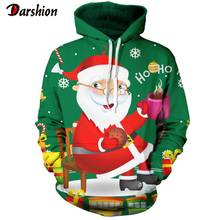Christmas 3D Hoodies In Kids And Adult Caps Sweatshirts Men/Women Long Sleeve Autumn Winter Warm Fashion Funny Clothes Plus Size 2024 - купить недорого