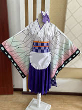 Anime Demon Slayer:Kimetsu no Yaiba Kochou Shinobu maid outfit lolita vestido Cosplay disfraz personalizado 2024 - compra barato