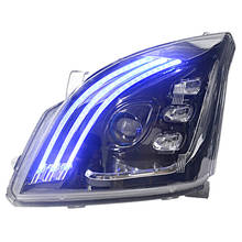 Car modified LED lens headlight assembly Streamer turn signal for Toyota Prado fj120 lc120 2700 2003 2004 2005 2006 2007 2008 2024 - buy cheap