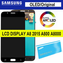 Pantalla LCD OLED/Super AMOLED para móvil, montaje de digitalizador con pantalla táctil para Samsung Galaxy A8 2015, A800, A8000, A800F 2024 - compra barato