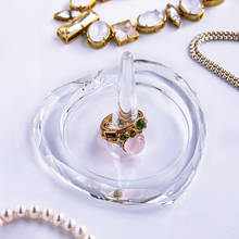 Кольцо-держатель H & D с кристаллами в форме сердца, ювелирное изделие, ожерелье, серьги, демонстрационная тарелка, Свадебный домашний декор, коллекционный подарок для мам и друзей 2024 - купить недорого