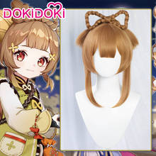 Dokidoki jogo genshin impacto cosplay halloween yaoyao cosplay peruca genshin impacto yao yao cosplay cabelo 2024 - compre barato