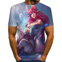Men Graphic T Shirts Round Neck 3D Print Summer Short Sleeve Daily Tops League of legends Tees 2024 - buy cheap