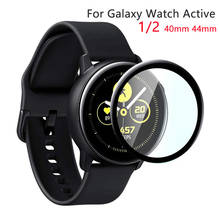 Película protetora de tela para samsung galaxy watch, película de vidro para galaxy watch active 2, 44mm, 40mm sport 3d hd 2024 - compre barato