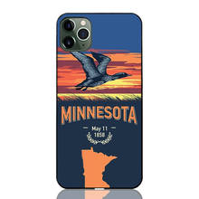 Чехол для телефона Minnesota State, черный мягкий чехол для iPhone 11 Pro Max 6 7 8 plus 5 X XS XR XSMax для Samsung s10 s9 s8 plus s7 s6edge 2022 - купить недорого