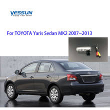 Yessun-cámara de visión trasera para TOYOTA Yaris Sedan MK2 2007 ~ 2013 CCD, cámara de aparcamiento, cámara para matrícula de coche 2024 - compra barato
