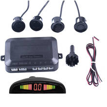 Car Parking Sensor 12V with 4 Sensors Auto Reverse Rear Assistance Backup Park Radar Buzzer Alarm Monitor System Alarm 5 Colors 2024 - buy cheap