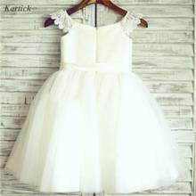 Vestido de princesa infantil para casamento, vestido de primeira comunhão para meninas 2024 - compre barato