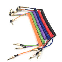 3,5 Jack AUX аудио кабель 3,5 мм кабель «Папа-папа» для телефона автомобильный динамик MP4 наушники 1,7 м Jack 3,5 весенние аудио кабели 2024 - купить недорого