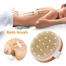 Escova de cerdas para o corpo, escova para o banho de esfoliação da pele seca 2024 - compre barato