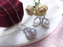 Conjunto de brincos pingente prata 925, conjunto de joias com base descobertas acessórios para mulheres pérolas 2024 - compre barato